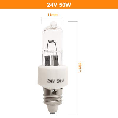 24v 50w E11 हलोजन लाइट बल्ब लैंप सिंगल होल कोल्ड लाइट ऑपरेटिंग रूम