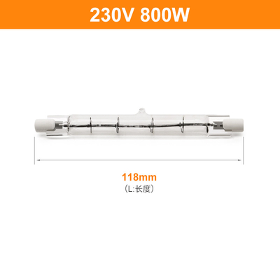 230V 800W R7s हलोजन बल्ब 118 मिमी Dimmable डबल एंडेड रैखिक हलोजन लैंप