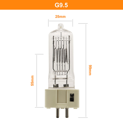 230V 1000W समुद्री खोज हलोजन लैंप बल्ब G9.5 GX9.5 GY9.5 G22 3200K