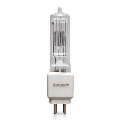 फिल्म स्टूडियो थियेटर के लिए 110V 230v 2000w हलोजन बल्ब क्वार्ट्ज लैंप G15 3200K