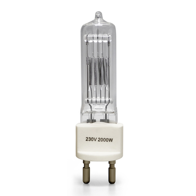230v 2000w G22 क्वार्ट्ज हलोजन बल्ब द्वि पिन हलोजन लैंप धमाका सबूत