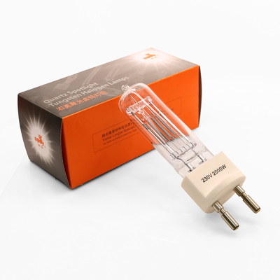230v 2000w G22 क्वार्ट्ज हलोजन बल्ब द्वि पिन हलोजन लैंप धमाका सबूत