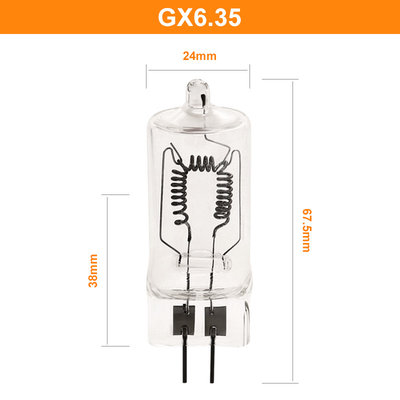 Gx6.35 हलोजन फोटो ऑप्टिक लैंप 1000w 230V 3300K 25000Lm फिल्म Luminaires के लिए