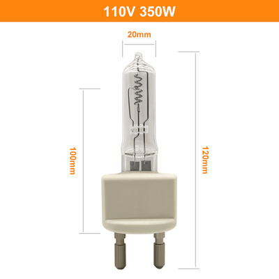 110V 350W G22 क्लियर क्वार्ट्ज लाइट बल्ब हलोजन लोकोमोटिव लैंप