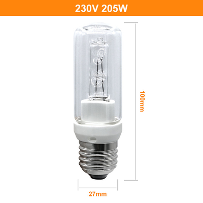 बल्ब सामग्री क्वार्ट्ज टंगस्टन हलोजन लैंप 205w हलोजन E27 230V