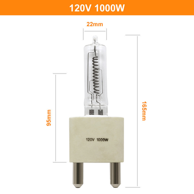 डेक नेविगेशन लाइट्स के लिए 120V 1000W सिंगल एंडेड बीआई पिन हलोजन लाइट बल्ब