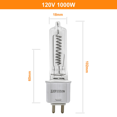 120V 1000W G9.5 क्वार्ट्ज इन्फ्रारेड हीटर रिप्लेसमेंट बल्ब 101mm सिल्वेनिया ओसराम FEL रिप्लेसमेंट