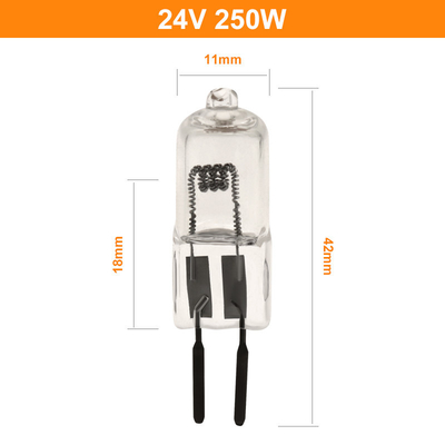 24v 150w 250W क्वार्ट्ज आयोडीन लैंप लुमेन उच्च सर्जिकल टंगस्टन हलोजन प्रोजेक्टर लैंप