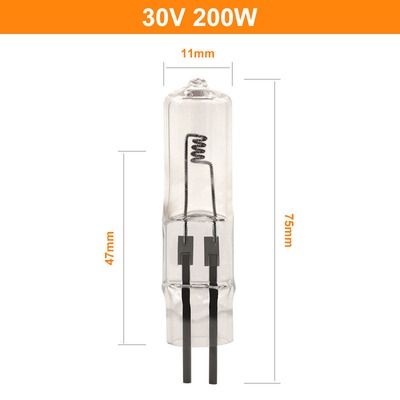 30V 200W हलोजन डिस्प्ले ऑप्टिक लैंप दो पिन हलोजन बल्ब छोटे मनका सम्मिलित प्रकार: