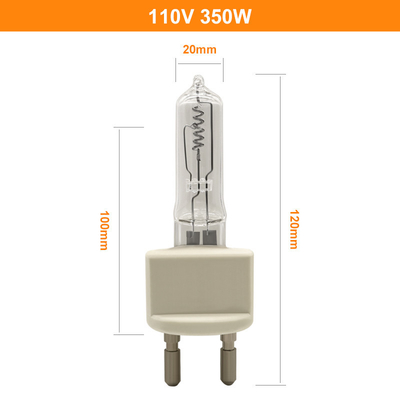 350W क्वार्ट्ज हलोजन बल्ब 110V G22 इंस्ट्रूमेंट लैंप