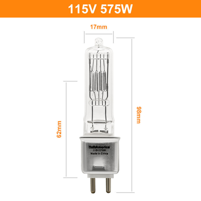 230v 115V 575W G9.5 द्वि पिन हलोजन बल्ब रिप्लेसमेंट फोटोग्राफिक