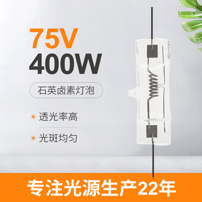 75V 400w डबल एंडेड हलोजन बल्ब कार प्रोजेक्टर हेडलाइट बल्ब क्वार्ट्ज लैंप लाइट